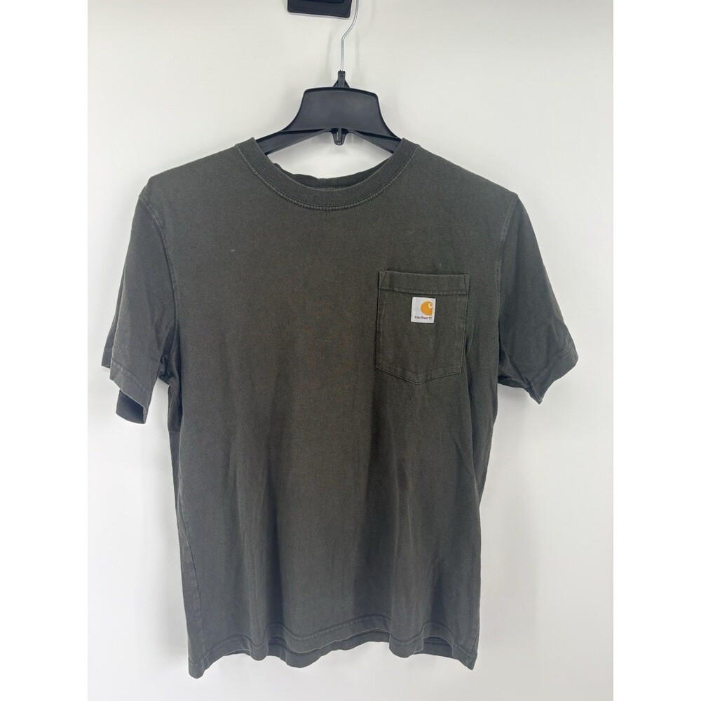 Carhartt Relaxed Fit T-Shirt Men's Medium - Dark Gray - Pocket Cotton Workwear